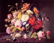 Still Life with Flowers - 塞维林·罗森